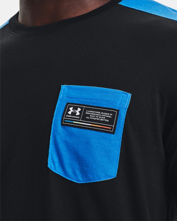 男士UA Pocket T恤, Black, pdpMainDesktop image number 3